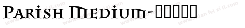 Parish Medium字体转换